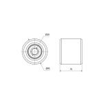 Roda para Porta Paletes Poliuretano 85x20x75mm 750Kg Alex Roda para Porta Paletes Poliuretano 85x20x75mm 750Kg Alex