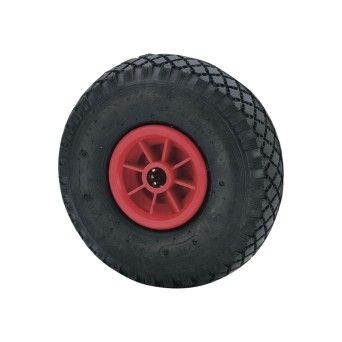 Roda Pneum�tica 260mm Jante Polipropileno Cubo Liso 100Kg Alex