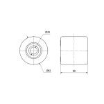Roda para Porta Paletes Nylon 82x20x80mm 800Kg Alex Roda para Porta Paletes Nylon 82x20x80mm 800Kg Alex