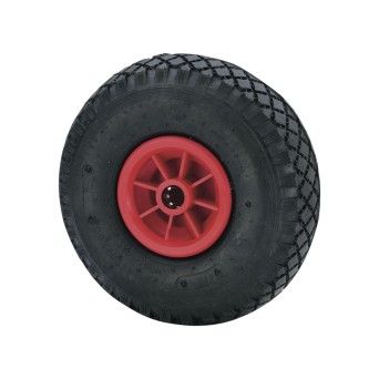 Roda Pneum�tica 260mm Jante Polipropileno Rolamento Rolos 100Kg Alex