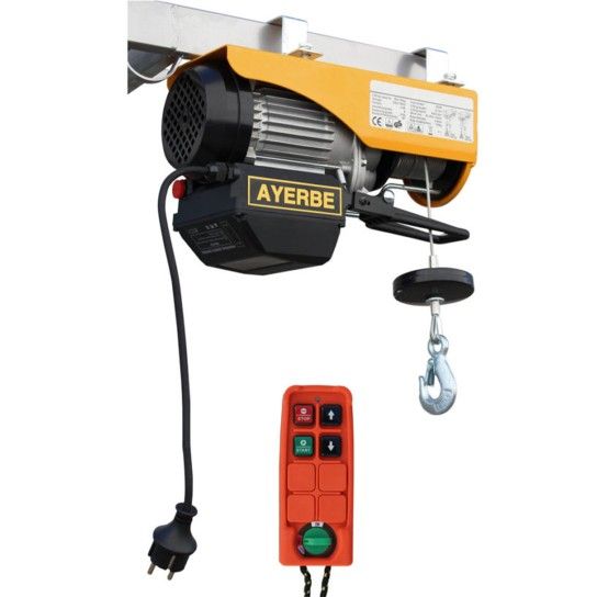 Guincho El�trico12/6Mts 500/950Kg 220V c/ Comando sem Fio Ayerbe