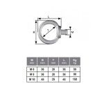 Olhal Elevação Din 580 M8 Aço Rombull Olhal Elevação Din 580 M8 Aço Rombull