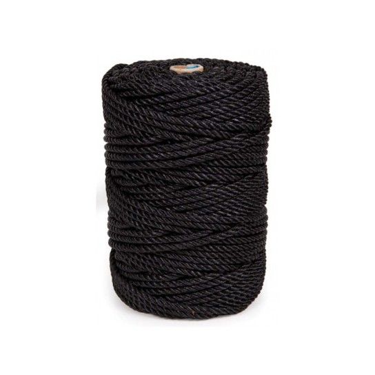 Corda Polietileno 4 Fios 5mm 200Mts Preto Rombull Corda Polietileno 4 Fios 5mm 200Mts Preto Rombull