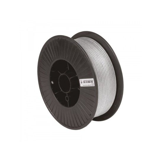 Cabo A�o 6x7+FC Revestido Pvc 250Mts 2/3mm