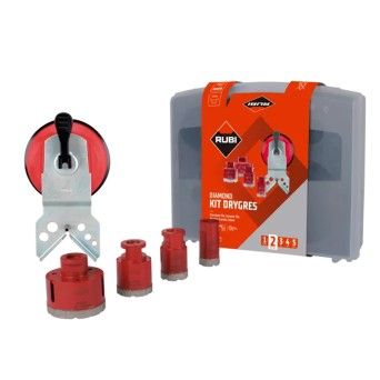 Kit 4 Brocas 28,35,43,68mm Drygres Rubi
