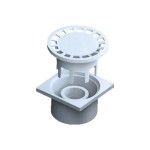 Ralo Sinfonado Sa�da Vert Diam 80/90 200x200mm Ifec