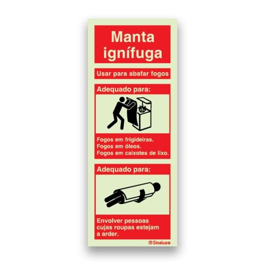 Placa Sinalux Instruções Manta Ignífuga 8,5x20cm Placa Sinalux Instruções Manta Ignífuga 8,5x20cm