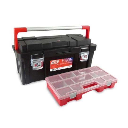 Caixa de Ferramentas Nº650-E 650x300x295mm 42Lts c/ Organizador Tayg Caixa de Ferramentas Nº650-E 650x300x295mm 42Lts c/ Organizador Tayg