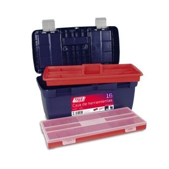 Caixa de Ferramentas Pl�stico N�16 500x258x255mm 23Lts c/ Organizados e Bandeja Tayg