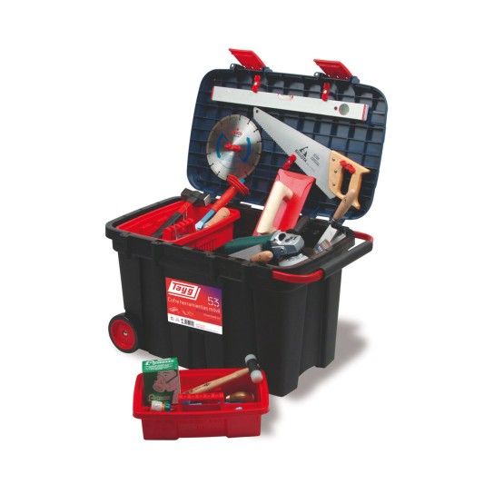 Caixa de Ferramentas c/ Rodas PP N�53 105Lts 775X472X493mm Tayg