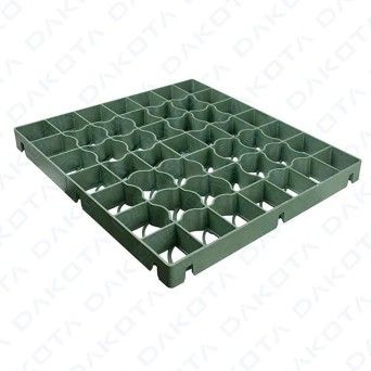 Grelha de Piso Pl�stico Verde 500x500x39mm Dak-Rock Heavy Dakota