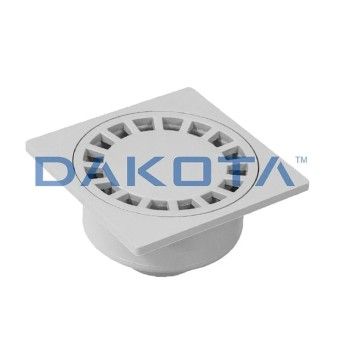 Ralo Sinfonado Sa�da Vert Diam 75 c/ Grelha Pp 150x150mm Dakota