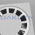 Ralo Sinfonado Sa�da Vert Diam 75 c/ Grelha Pp 150x150mm Dakota