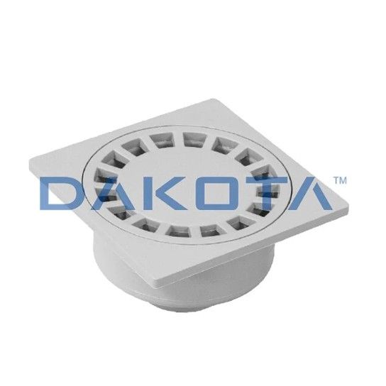 Ralo Sinfonado Sa�da Vert Diam 75 c/ Grelha Pp 150x150mm Dakota