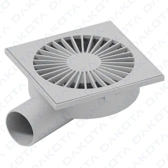 Ralo Sinf Rebaixao Diam 50 c/ Grelha Pp 150x150mm Dakota