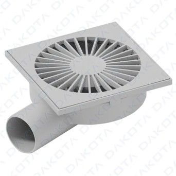Ralo Sinf Rebaixao Diam 50 c/ Grelha Pp 150x150mm Dakota