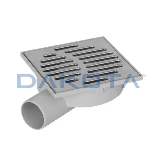 Ralo Sinf Rebaixado Diam 50 c/ Grelha Inox 150x150mm Dakota