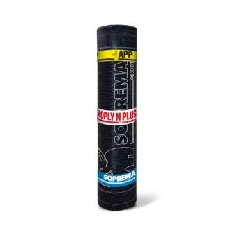 Membrana Betume Plast�mero App Autoprotegida Moply N Plus FP 4kg Min (10m2/Rolo) Gris Natural
