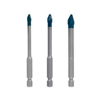 Conjunto 3 Brocas Expert HEX-9 Cer�mica 5/6/8mm Bosch