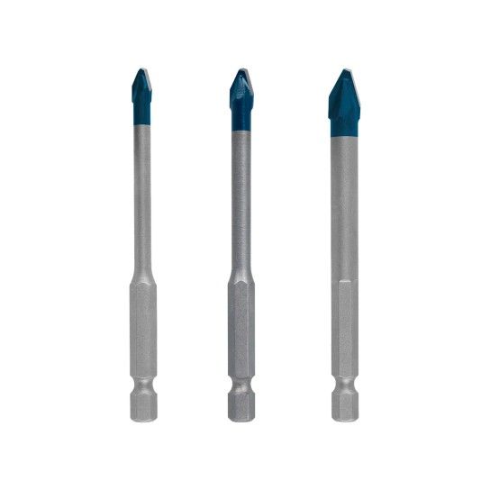 Conjunto 3 Brocas Expert HEX-9 Cer�mica 5/6/8mm Bosch