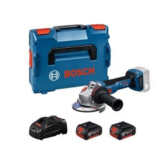 Rebarbadora GWS 18V-11 (125mm) + 2x5Ah + Gal L-Boxx Bosch