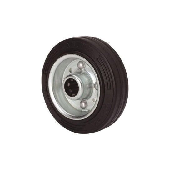 Rodízio Giratório Borracha 80mm com Travao 105x80mm 80Kg Alex Rodízio Giratório Borracha 80mm com Travao 105x80mm 80Kg Alex
