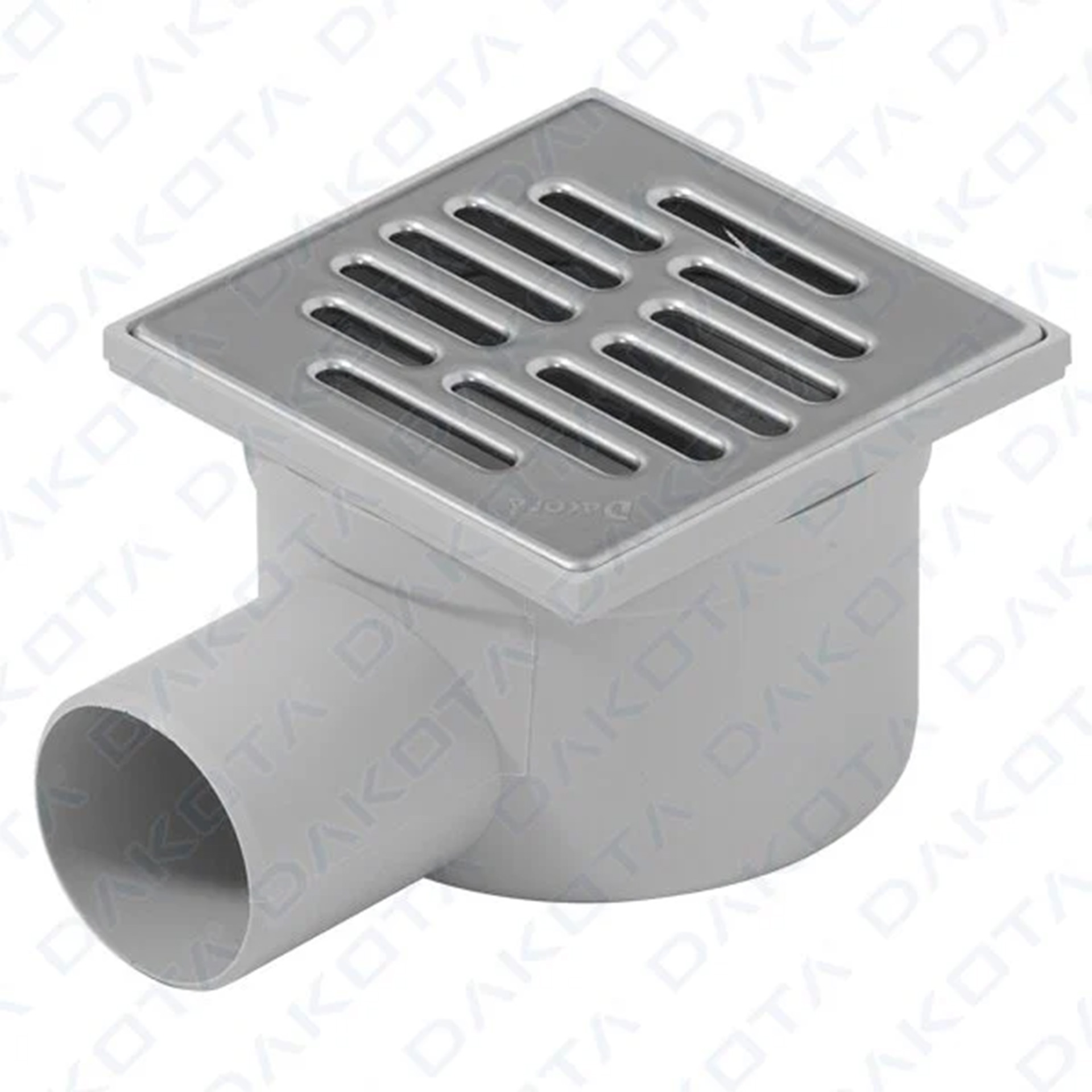 Ralo Sinf Sa�da Lat Diam 50 c/ Grelha Inox 115x115mm Dakota