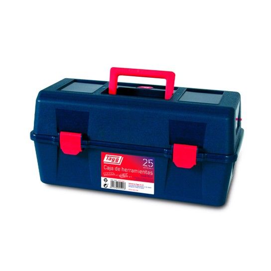 Caixa de Ferramentas Pl�stico N�25 400x206x188mm 10Lts c/ Organizador e Bandeja Tayg