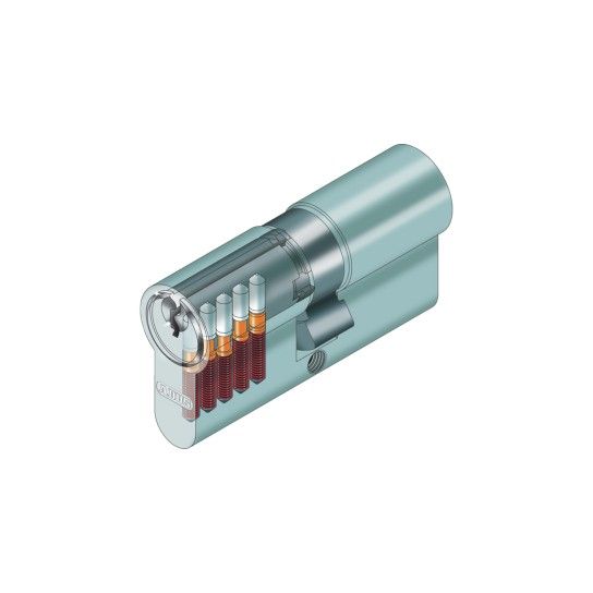 Canhão Duplo c/ Chave Serrilhada Níquel 30/30mm Blister Abus Canhão Duplo c/ Chave Serrilhada Níquel 30/30mm Blister Abus