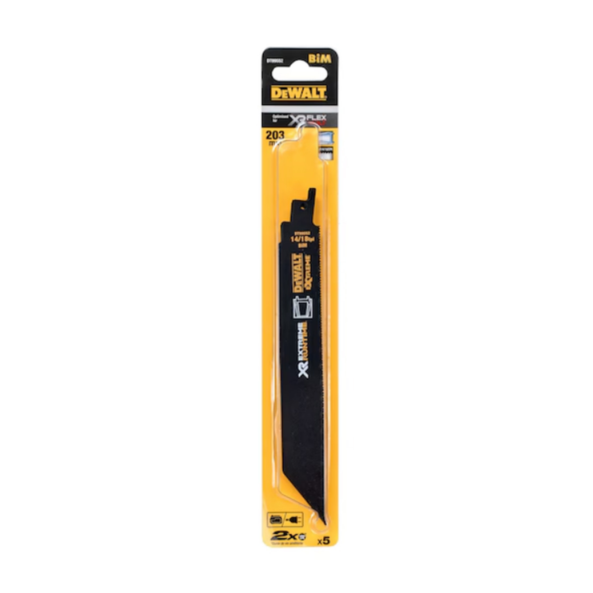 Lâminas de Serra Sabre Bi-Metal XR Dewalt DT99552-QZ Lâminas de Serra Sabre Bi-Metal XR Dewalt DT99552-QZ