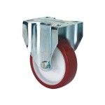 Rodízio Fixo Poliuretano 100mm 107x86mm 130Kg Alex Rodízio Fixo Poliuretano 100mm 107x86mm 130Kg Alex