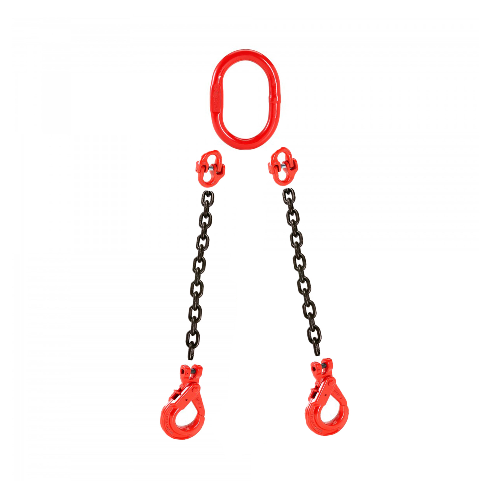 Linga Corrente G80 10mm 2 Ramais 3Mts c/ Gancho Linga Corrente G80 10mm 2 Ramais 3Mts c/ Gancho