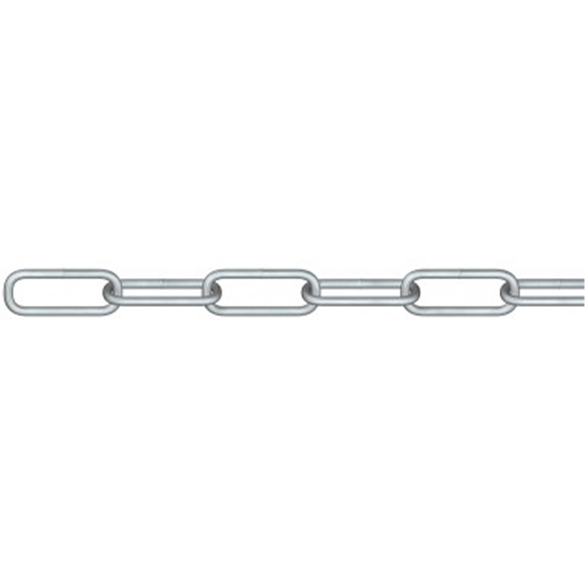 Corrente Elo Largo A�o Zincado Din 5685-1 6mmx30Mts Rombull