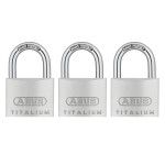 Cadeado Titalium 40mm Chaves Iguais Blister Abus (3und)