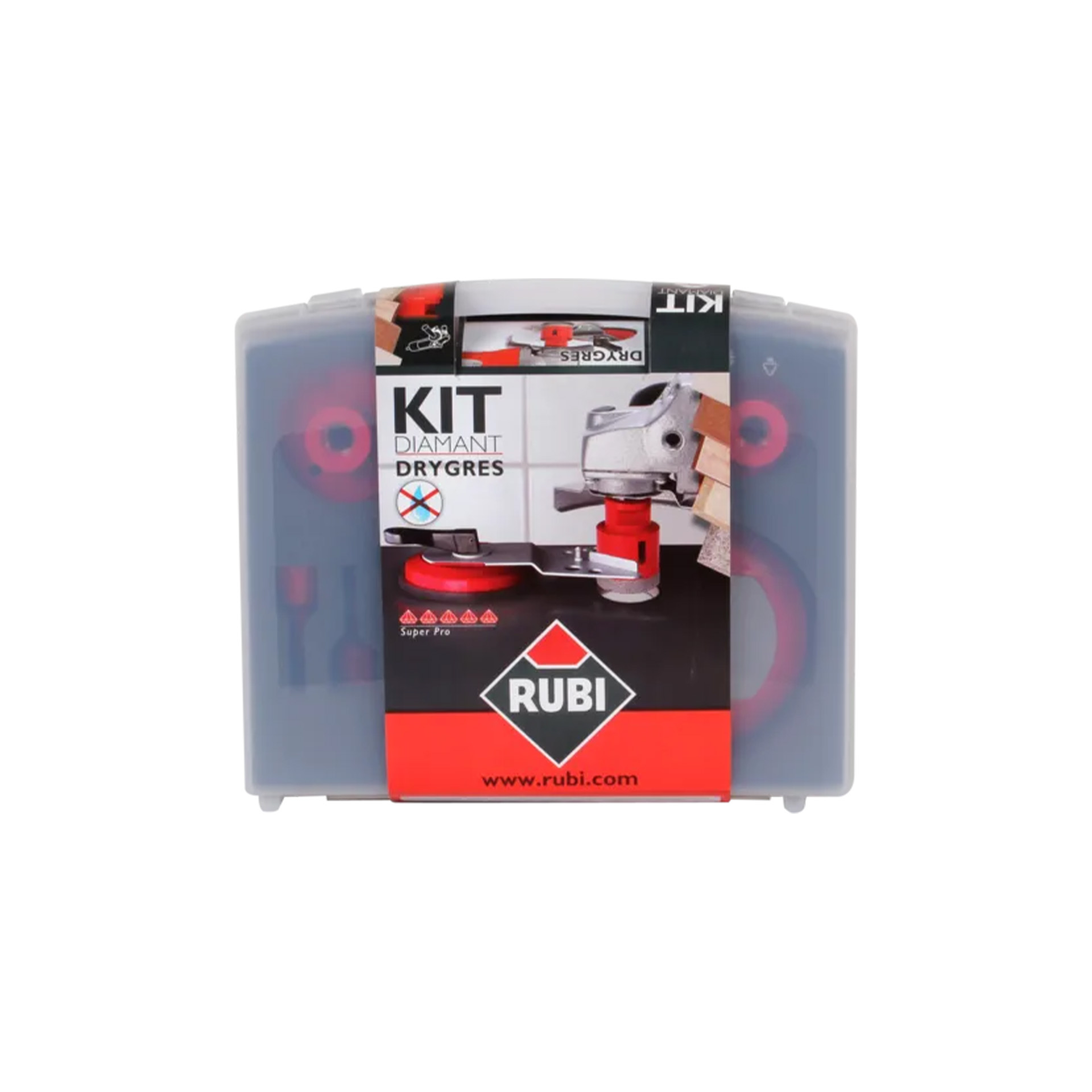 Kit 4 Brocas 28,35,43,68mm Drygres Rubi