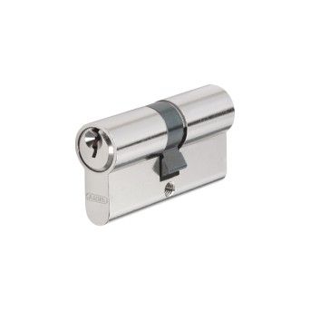 Canh�o Duplo c/ Chave Serrilhada N�quel 30/30mm Blister Abus