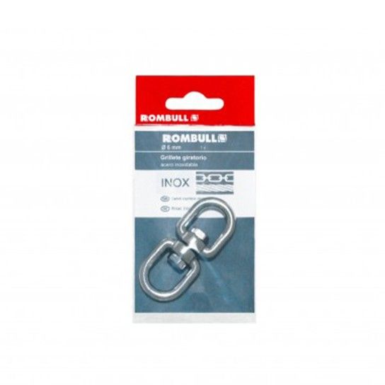 Gancho Giratorio A�o Niquel 4,5mm (2und) Rombull