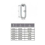 Corrente Elo Largo A�o Zincado Din 5685-1 6mmx30Mts Rombull