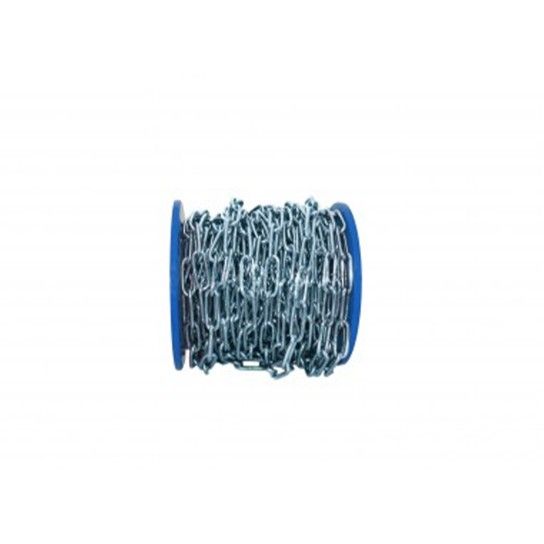 Corrente Elo Largo A�o Zincado Din 5685-1 5mmx30Mts Rombull