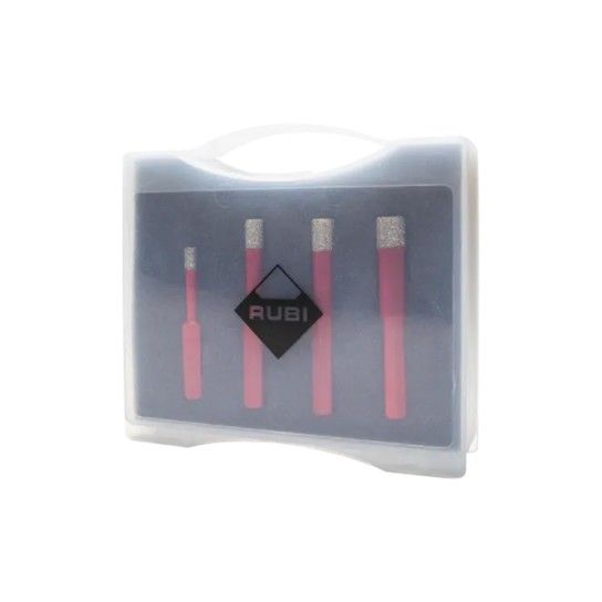 Kit 4 Brocas 6,8,10,12mm Drygres 4Drill Rubi Kit 4 Brocas 6,8,10,12mm Drygres 4Drill Rubi