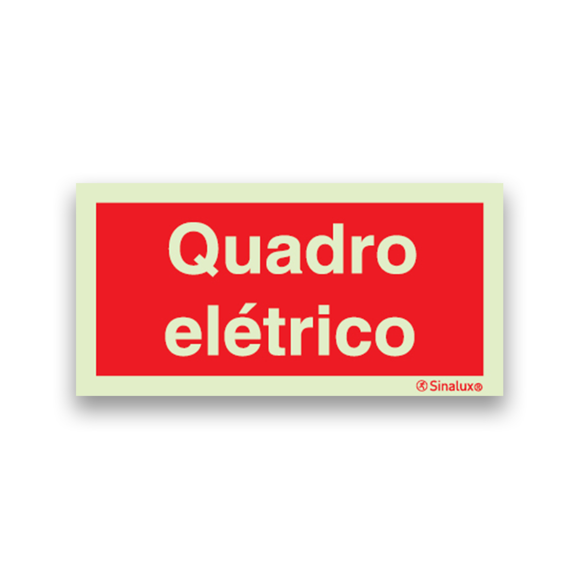 Placa Sinalux Quadro Elétrico 20x10cm Placa Sinalux Quadro Elétrico 20x10cm