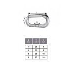 Elo Uni�o A�o Zinc 5mm (2und) Rombull