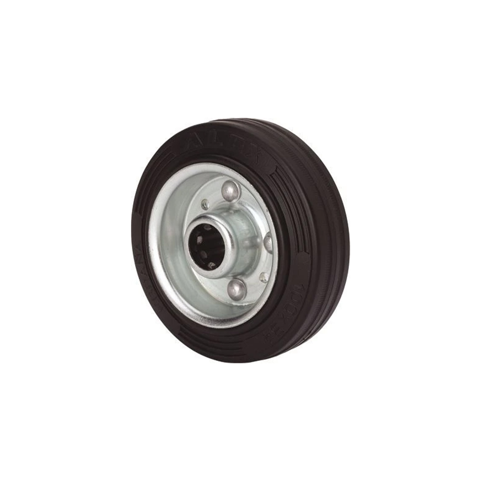 Rodízio Giratório Borracha 80mm 105x80mm 80Kg Alex Rodízio Giratório Borracha 80mm 105x80mm 80Kg Alex