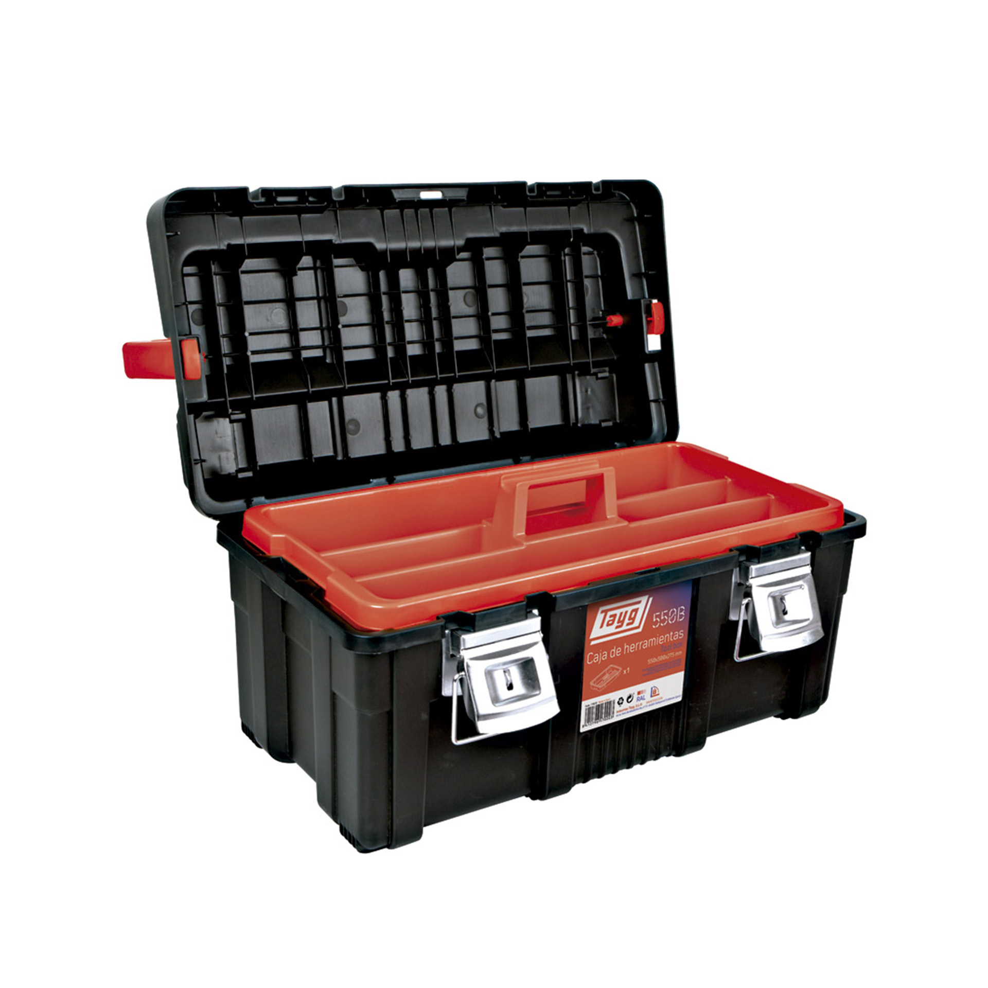 Caixa de Ferramentas Nº550-B 550x300x275mm 33Lts Tayg Caixa de Ferramentas Nº550-B 550x300x275mm 33Lts Tayg