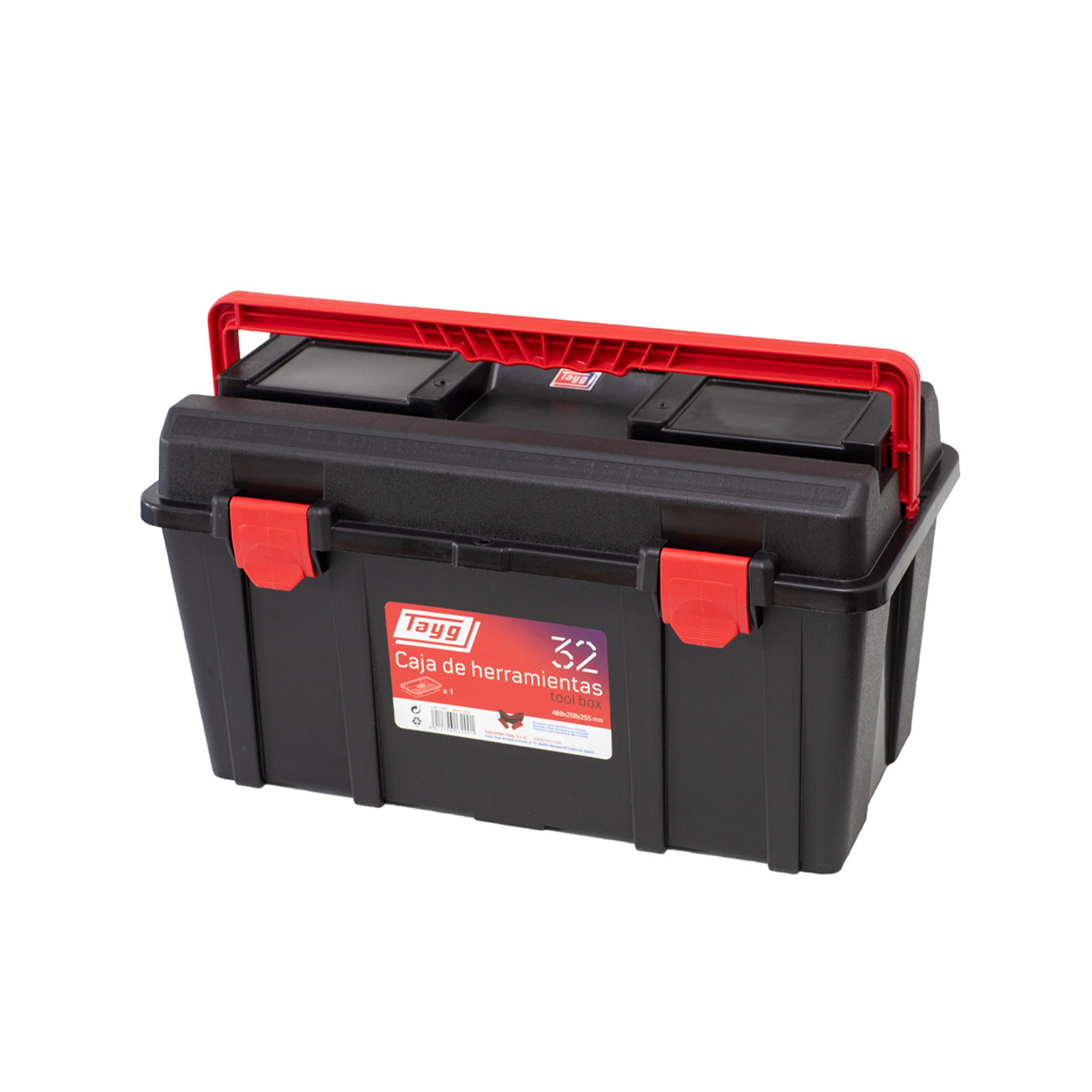 Caixa de Ferramentas Plástico Nº32 480x258x255mm 22Lts Tayg Caixa de Ferramentas Plástico Nº32 480x258x255mm 22Lts Tayg