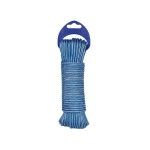 Corda Polipropileno c/ Alma Text 4mmx20Mts Azul/Branco Rombull Corda Polipropileno c/ Alma Text 4mmx20Mts Azul/Branco Rombull