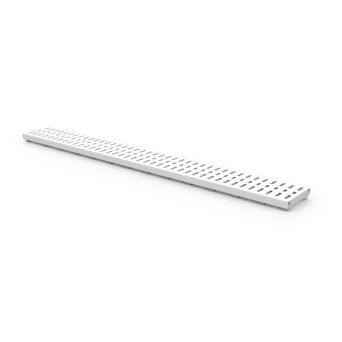 Grelha Drenagem Polipropileno Cinza 100x1000mm Ifec