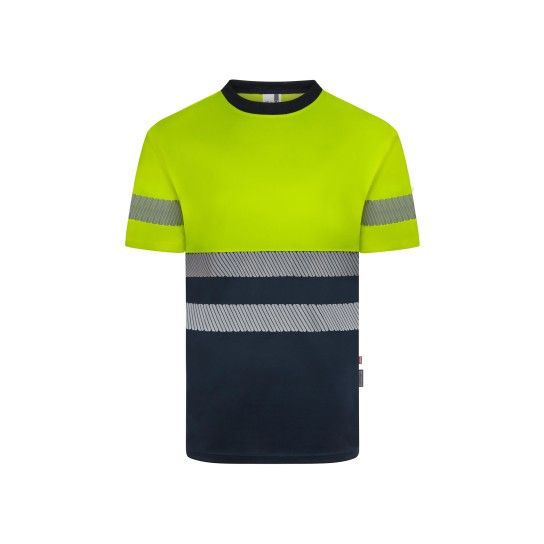 T-shirt Poliéster Reciclado Bicolor Faixas Refletoras Segmentadas 305633 Velilla (Tamanho L.Azul Na T-shirt Poliéster Reciclado Bicolor Faixas Refletoras Segmentadas 305633 Velilla (Tamanho L.Azul Na