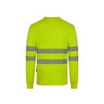 T-shirt Poli�ster Reciclado Manga Comprida Faixas Refletoras 305634 Velilla  (Tamanho L.Amarelo Fluo
