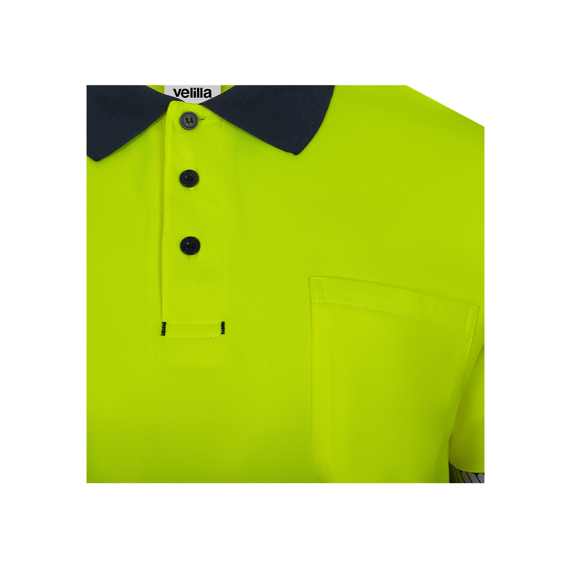 Polo Poliéster Reciclado Bicolor Manga Comprida Faixas Refletoras 305535 Velilla (Tamanho L.Azul Na Polo Poliéster Reciclado Bicolor Manga Comprida Faixas Refletoras 305535 Velilla (Tamanho L.Azul Na